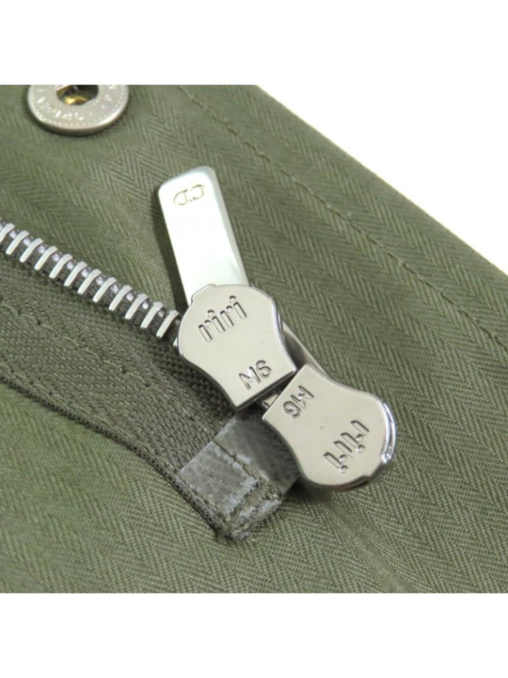 Dior Cotton 100% Bee Embroidery Hooded Military Cape Coat Khaki XS - Picture 7 of 10